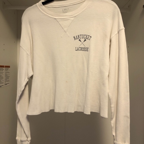 Brandy Melville Laila Waffle Long Sleeve - Picture 2 of 3